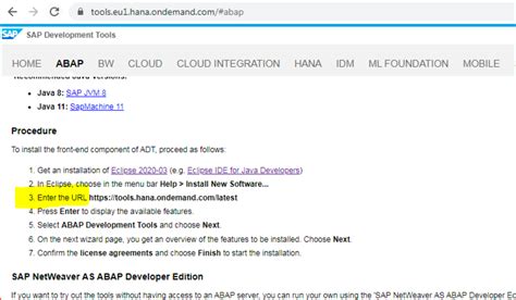 Installation Eclipse And Configuration ADT Tool SAP Community