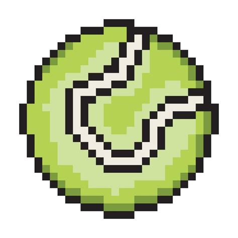 Tennis Ball With Pixel Art Design 35342843 Vector Art At Vecteezy