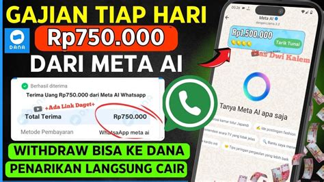 Cara Menghasilkan Uang Dari Meta Ai Whatsapp Fitur Meta Ai Wa Cara