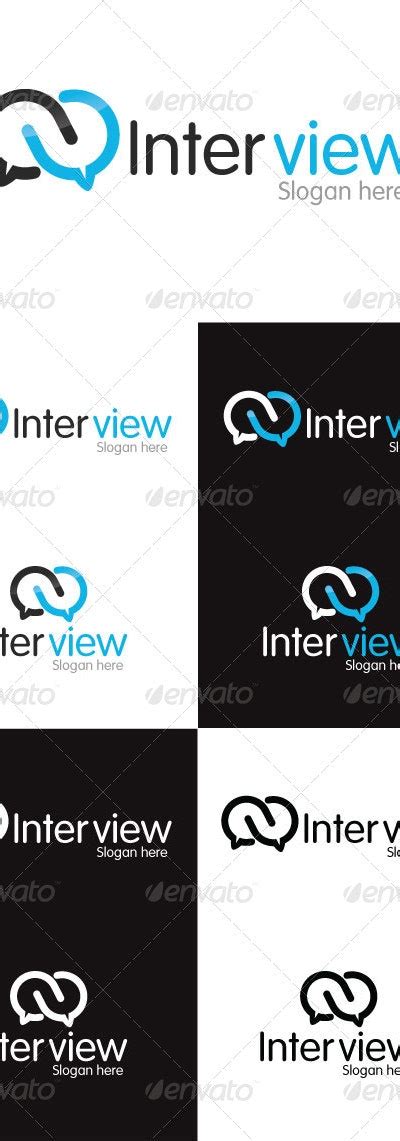 Interview Logo Template by yakdesigner | GraphicRiver