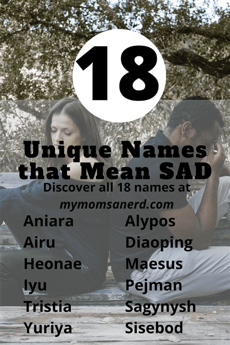 18 Names That Mean Sad or Sadness • My Mom's a Nerd