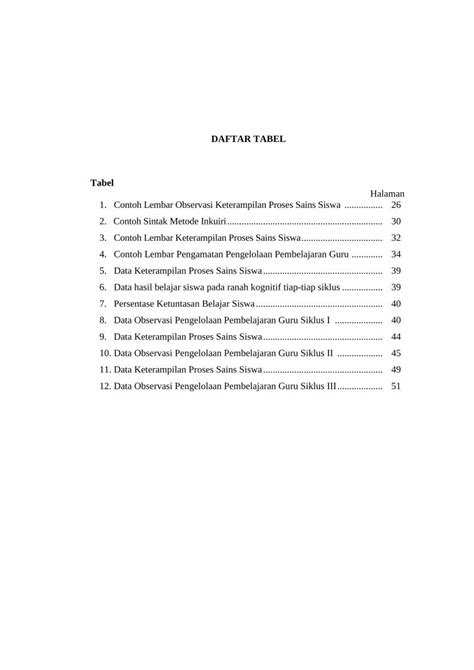 PDF DAFTAR TABEL Tabel Digilib Unila Ac Iddigilib Unila Ac Id 15871