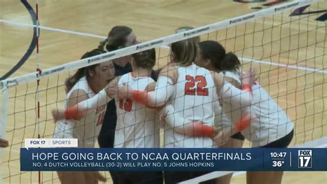 Hope Volleyball To Face Johns Hopkins In Ncaa Quarterfinals