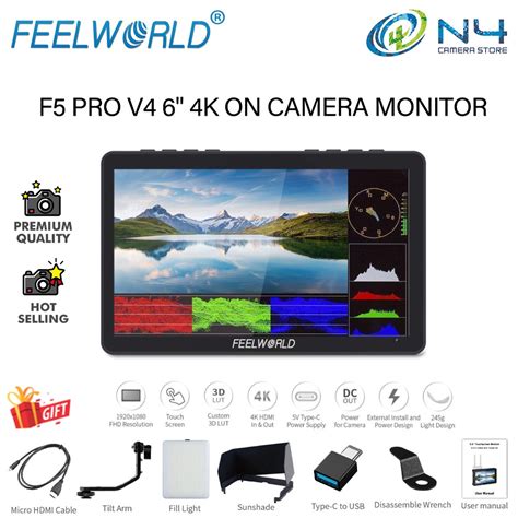 FEELWORLD F5 Pro V4 F5 Pro V3 F5 V2 Touch Screen DSLR Camera Field