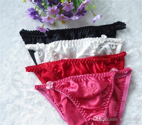 Best Custom Design Print Logo New Satin Panties Silk Panties Briefs Sexy Lingerie Underwear