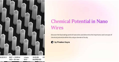 Chemical Potential In Nano Wires