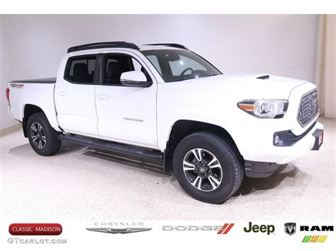 2019 Super White Toyota Tacoma Trd Sport Double Cab 4x4 141761681 Car Color