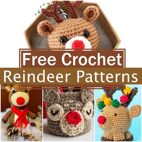 Free Crochet Reindeer Patterns For Christmas Decor Craftsy