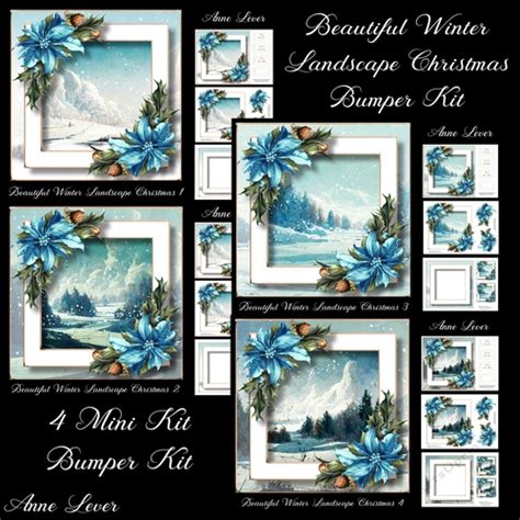 Beautiful Winter Landscape Christmas Bumper Kit Cup1186090 1763 Craftsuprint