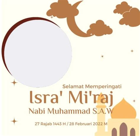 Gratis Link Twibbon Isra Miraj Lengkap Cara Pasang Bisa