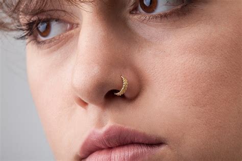 Nose Cuff Gold Nose Ring Tragus Cuff Conch Cuff Helix Cuff