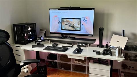 My black and white setup : r/desksetup