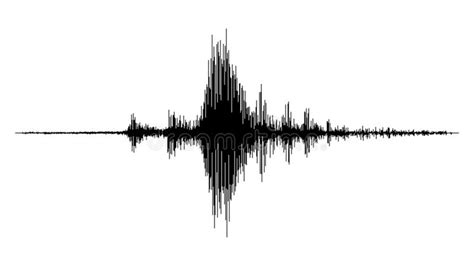 Earthquake Seismograph Wave Or Seismic Waveform Stock Vector Illustration Of Black Wave