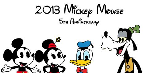 2013 Mickey Mouse 5th Anniversary By Ultra Shounen Kai Z On Deviantart