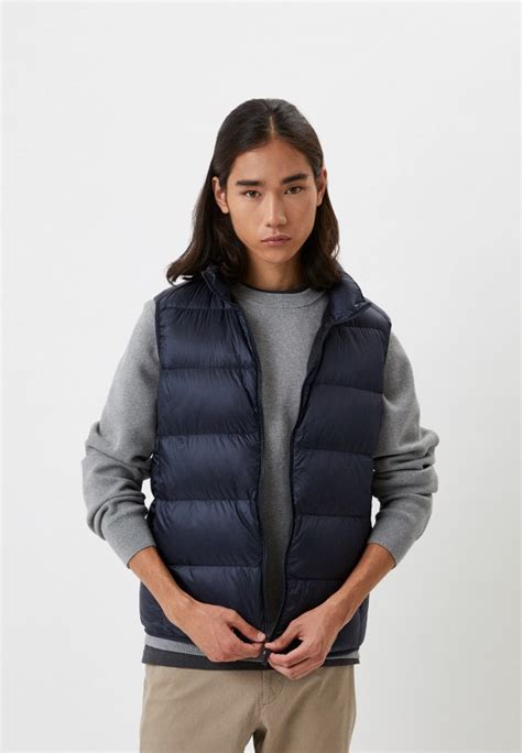 Жилет UNIQLO пуховый ультралегкий, цвет: синий, RTLABW770601 — купить в ...
