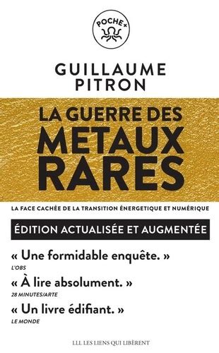 La Guerre Des M Taux Rares La Face Cach E De De Guillaume Pitron