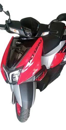 Single Cylinder Red Black And White TVS NTORQ Scooter Digital Idi At