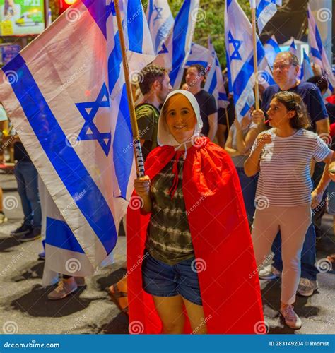 Anti-government Protest in Haifa Editorial Stock Image - Image of horev