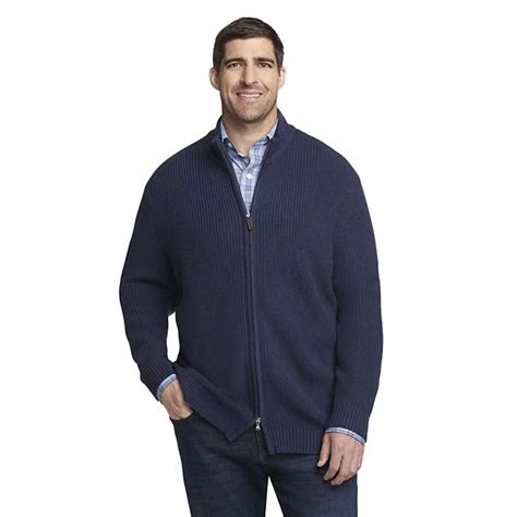 Big & Tall IZOD Classic-Fit Full-Zip Sweater