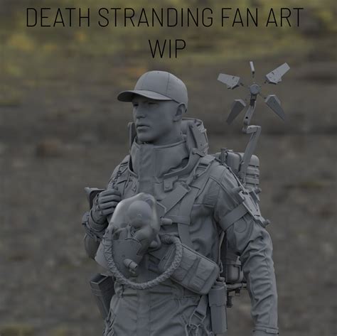 ArtStation - Death Stranding Fan Art WIP #4