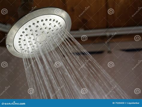 Rainfall Shower Head stock photo. Image of bathroom, fixture - 7520430