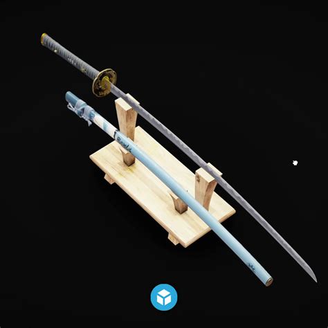 Sketchfab On Twitter New Staff Pick Blue Odachi Large Samurai