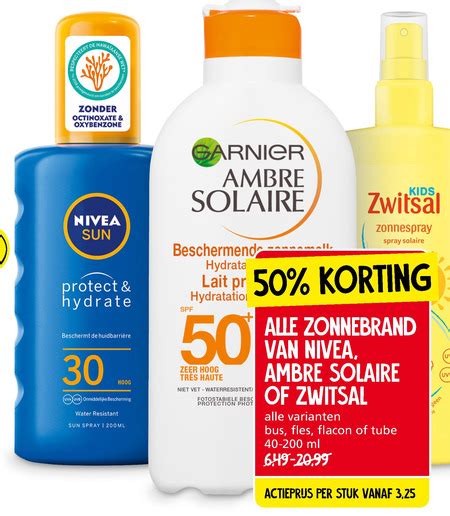 Ambre Solaire Zonnebrandolie Folder Aanbieding Bij Jan Linders Details