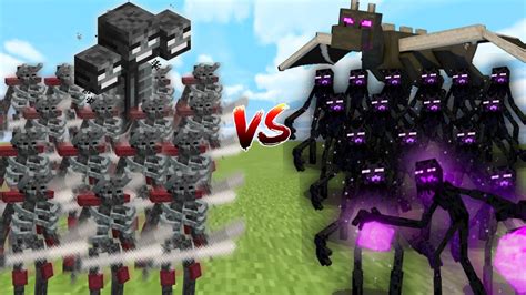 Extreme Wither Vs Ender Dragon In Minecraft Mob Battle Youtube