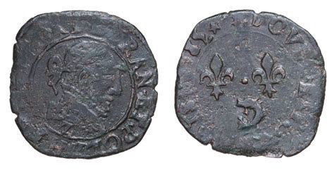 Biddr Arcas Numismatics E Auction I Lot 207 Henri III Double