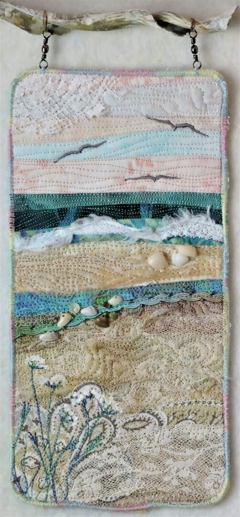 Pin On Art Quilts Seascape Quilts Textile Art Techniques Fiber Art