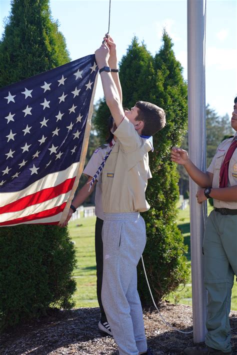 Flag Retirement Ceremony 2023 The Gardens Cemetery