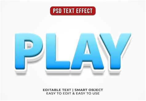 Efectos De Texto De Juego De Estilo 3d Editables Archivo PSD Gratis