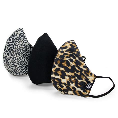 Cheetah Print Face Mask 3-Piece Set By Badgley Mischka