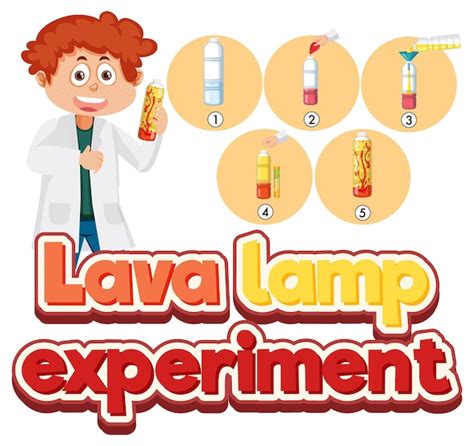 Experimento Cient Fico Con L Mpara De Lava Vector Premium