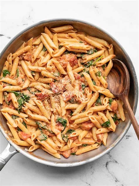 Creamy Tomato And Spinach Pasta With Video Budget Bytes