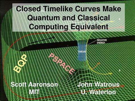 PPT - Equivalence of Quantum and Classical Computing via Closed