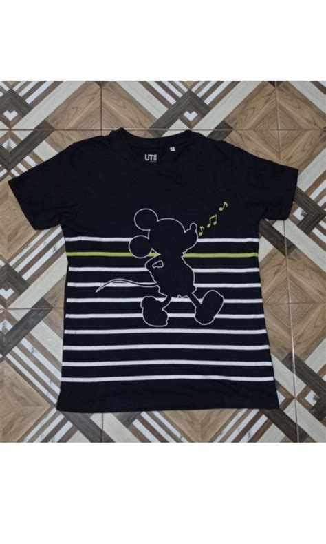 Uniqlo X Disney Mickey Mouse Fesyen Wanita Pakaian Wanita Atasan Di