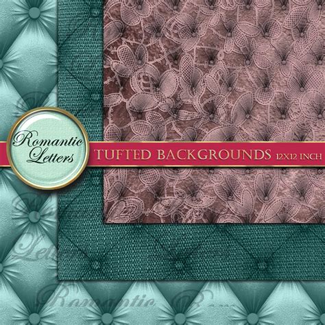 Vintage Digital Paper Pack Scrapbook Background Paper Tufted Etsy