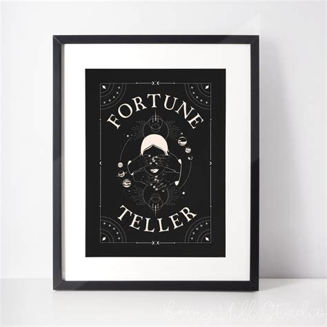 Fortune Teller Wall Art, Tarot Card Wall Art, Psychic Tarot Prints, Boho Home Decor, Tarot Card ...