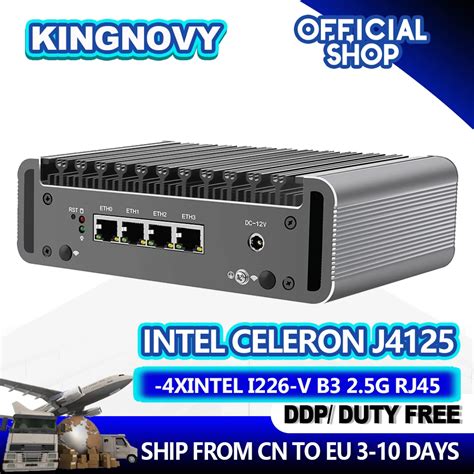 Kingnovy G Nstige Weiche Router Celeron J4125 4 Intel I226 V 2500M LAN