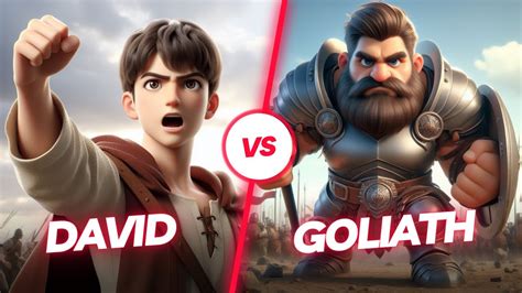 David Fights Against Goliath Epic Battle Animated Bible Stories