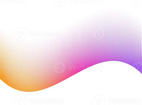 Abstract Halftone Dots Background With Dynamic Waves 11287291 PNG