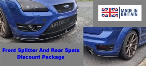 Ford Focus Mk2 St 225 Pre Facelift Front Bumper Splitter And Rear Spats Package £13999 Picclick Uk