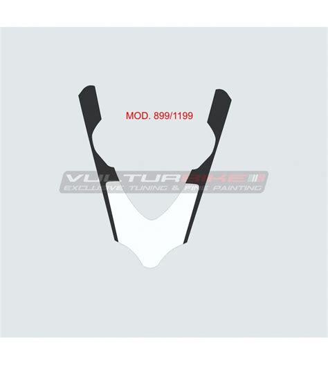 Adhésif noir blanc pour bulle Ducati Panigale V4 V4R V4S V2