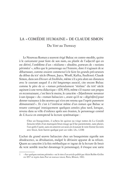 La Revue Des Lettres Modernes Le Rire De Claude Simon The