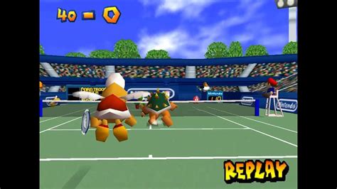 Mario Tennis 64 Doubles Rainbow Cup Paratroopa And Bowser YouTube