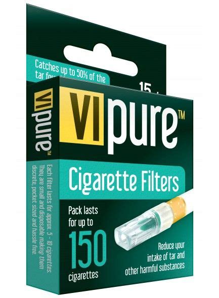 VIPURE ROLL UP CIGARETTE FILTERS PACK OF 15 Disposable E Cigarettes