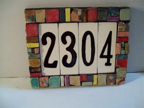 Cool House Number Ceramic House Numbers Handmade Ceramics Handmade