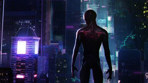 City Wallpaper Wallpaper Online Miles Morales Movie Desktop Pictures