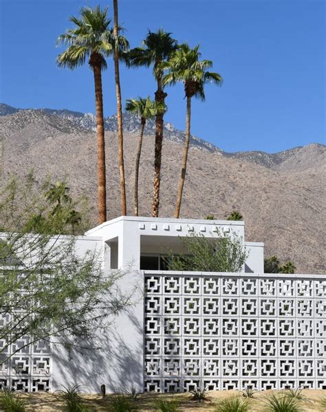 Photos Of Palm Springs Homes That Feature Breeze Blocks Breeze Blocks